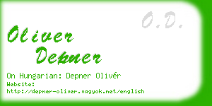 oliver depner business card